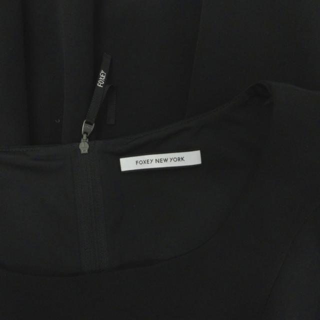 【中古】フォクシーニューヨーク FOXEY NEW YORK モダンエンパイアドレス ワンピース ノースリーブ ミモレ 38