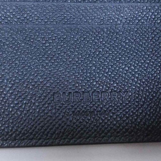 【中古】バーバリー BURBERRY 二つ折り財布 ウォレット ロゴ レザー 紺 ネイビー IBO89 0226 メンズ_2