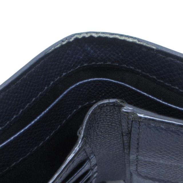 【中古】バーバリー BURBERRY 二つ折り財布 ウォレット ロゴ レザー 紺 ネイビー IBO89 0226 メンズ_5