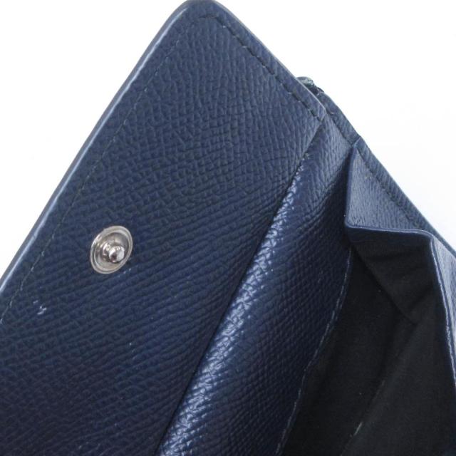 【中古】バーバリー BURBERRY 二つ折り財布 ウォレット ロゴ レザー 紺 ネイビー IBO89 0226 メンズ_6