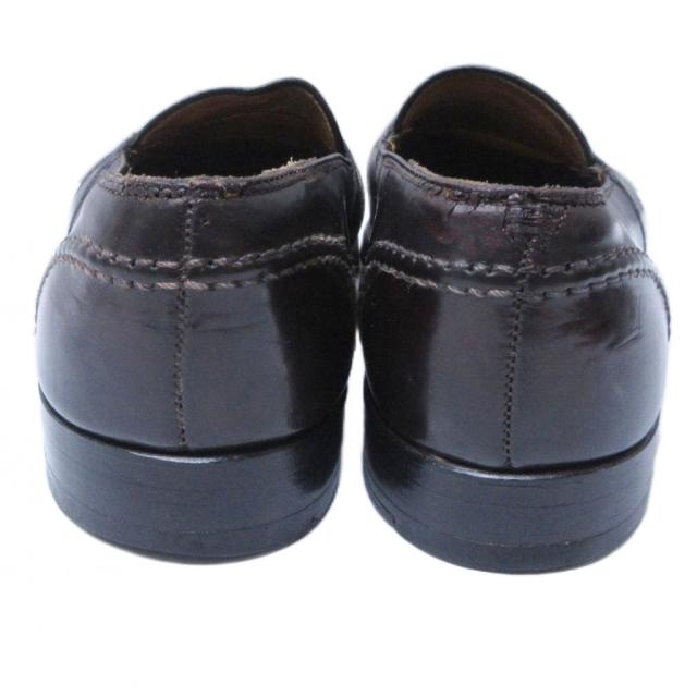 【中古】オールデン ALDEN 684 コードバン コインローファー ペニーローファー レザー 革靴 US8 1/2 約26.5cm IBO87_2