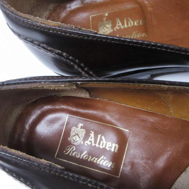 【中古】オールデン ALDEN 684 コードバン コインローファー ペニーローファー レザー 革靴 US8 1/2 約26.5cm IBO87_6