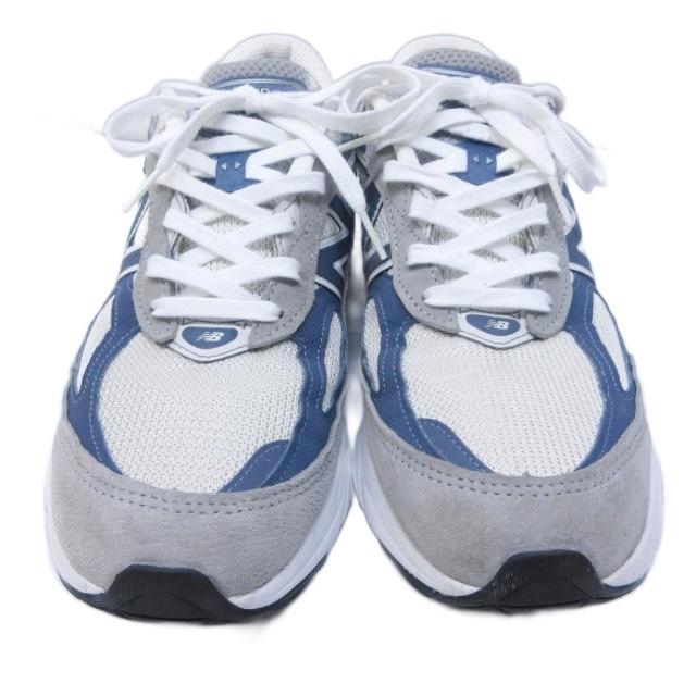 【中古】ニューバランス NEW BALANCE 美品 U990TC6 スニーカー USA製 ローカット スエード 切替 US9 27c