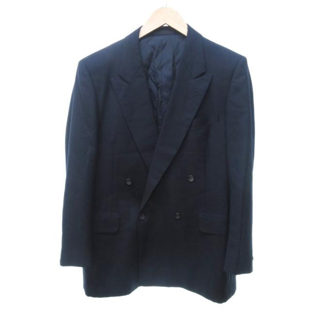 【中古】バーバリーズ ヴィンテージ ウールカシミヤ スーツ セットアップ ジャケット パンツ 総裏 約L IBO85_1
