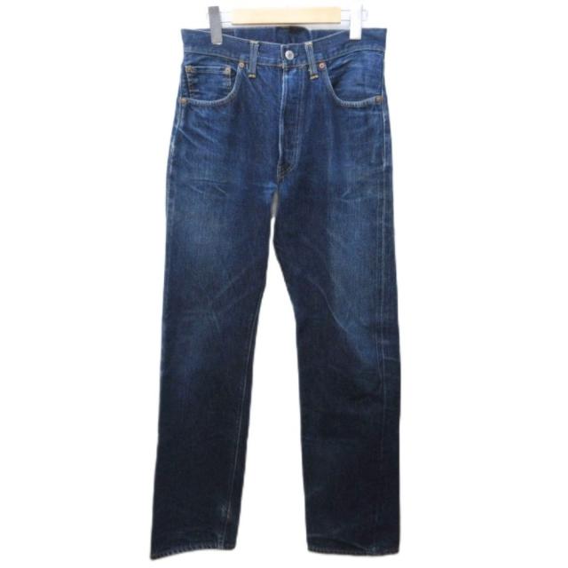 【中古】リーバイス 98年製 501XX ボタン裏555 バレンシア工場 デニムパンツ ジーンズ BIGE セルヴィッジ W32 IBO95