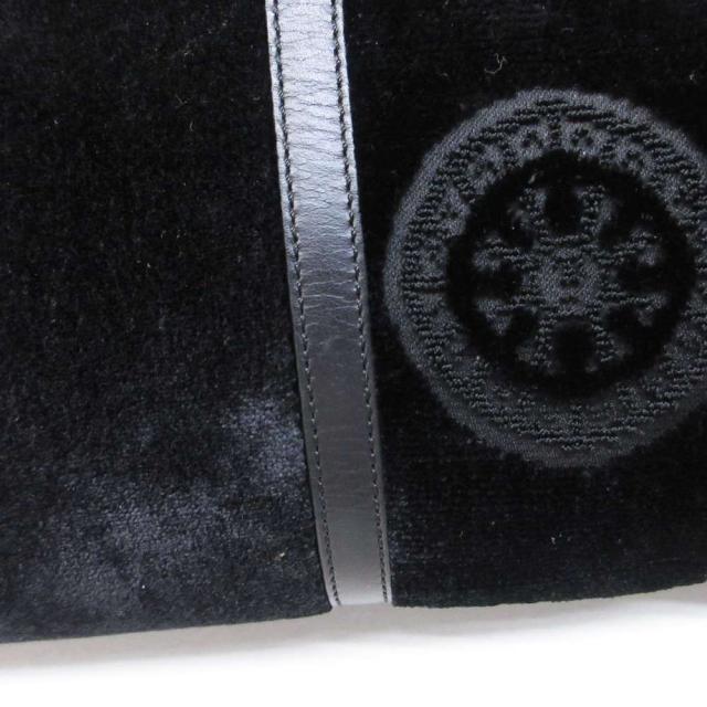 【中古】ロベルタディカメリーノ Roberta di Camerino バゴンギ ハンドバッグ ベロア 切替 レザー デザイン IBO95_5