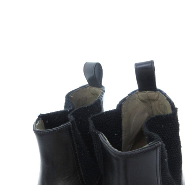 【中古】ディオールオム Dior HOMME エディ期 15H SU サイドゴアブーツ プレーントゥ ウッドソール レザー 42 /HW_2