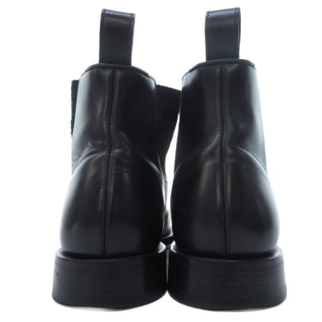 【中古】ディオールオム Dior HOMME エディ期 15H SU サイドゴアブーツ プレーントゥ ウッドソール レザー 42 /HW_5