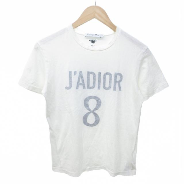 【中古】クリスチャンディオール Christian Dior J'ADIOR 8 ナンバリングプリントTシャツ カットソー 213T03TC001