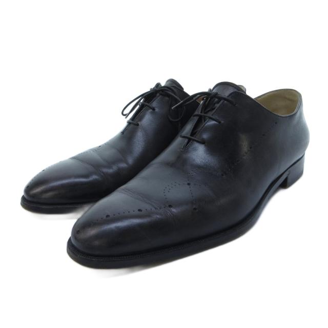 【中古】ベルルッティ Berluti アレッサンドロ ビジネスシューズ 革靴 レザー レースアップ 黒 ブラック 9 1/2 /HW