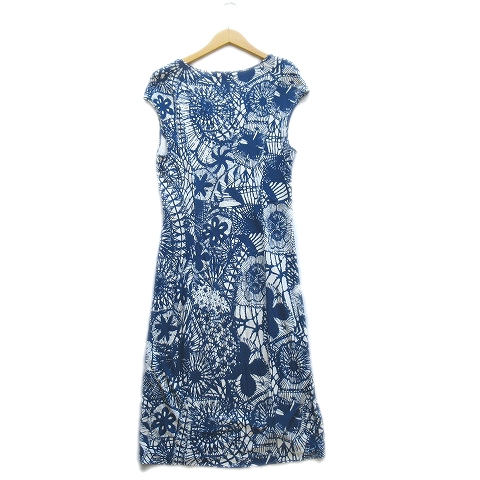 中古 国内正規 トリーバーチ Tory Burch 総柄 ノースリーブ ワンピース ドレス ストレッチ ロング S ネイビー の通販はau Pay マーケット ブランド古着のベクトル
