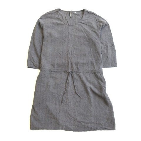 中古 無印良品 良品計画 シルク100 ワンピース カットソー 膝丈 ウエスト紐 七分袖 M グレー レディース の通販はau Pay マーケット ブランド古着のベクトル