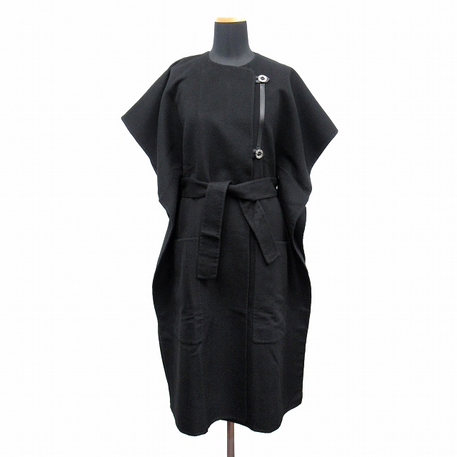 中古】未使用品 22ss エルメス カシミヤ ロングジレ ポンチョ ベスト