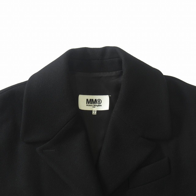 【中古】極美品 22AW エムエムシックス メゾンマルジェラ MM6 Maison Margiela ウールツイル ロング バレル コート ｜au  PAY マーケット