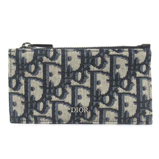 中古】美品 ディオールオム Dior HOMME ジップ カードホルダー