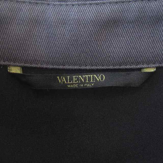 極美品 ヴァレンティノ ヴァレンチノ VALENTINO バタフライ エンブロイダリー シャツ ジャケット ブルゾン 送料無用 