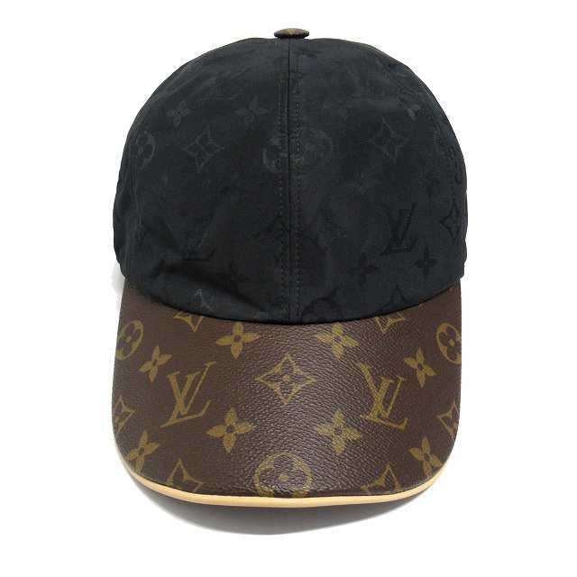 【中古】ルイヴィトン モノグラム キャップ・LV ゲットレディー M76529 レザー ロゴボタン L レディース メンズ ■６｜au PAY  マーケット