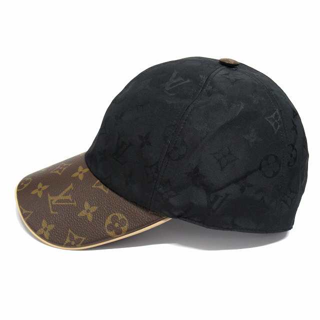 【中古】ルイヴィトン モノグラム キャップ・LV ゲットレディー M76529 レザー ロゴボタン L レディース メンズ ■６｜au PAY  マーケット