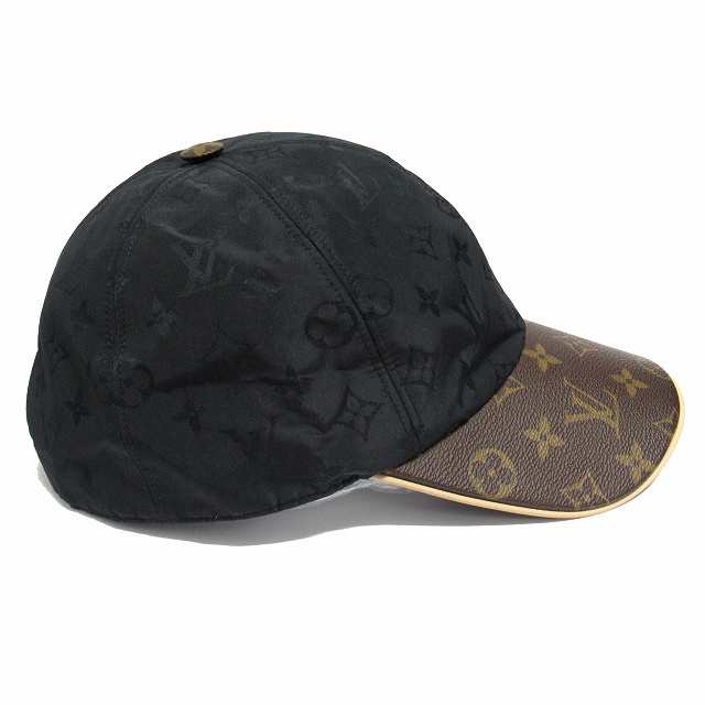 【中古】ルイヴィトン モノグラム キャップ・LV ゲットレディー M76529 レザー ロゴボタン L レディース メンズ ■６｜au PAY  マーケット