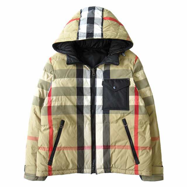 中古】22AW バーバリー BURBERRY チェックナイロン リバーシブル