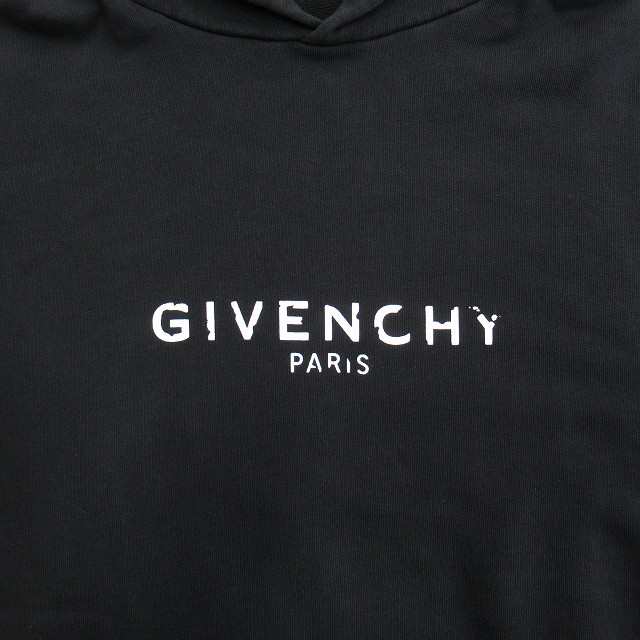 【中古】ジバンシィ GIVENCHY ヴィンテージロゴ プルオーバー パーカー スウェット オーバーサイズ M 黒 ｜au PAY マーケット