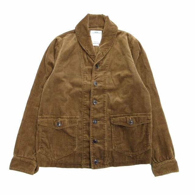 【中古】美品 ビズビム VISVIM コーデュロイ カバーオール ワーク ジャケット ブルゾン ヘンプ混 1 茶 ブラウン｜au PAY マーケット