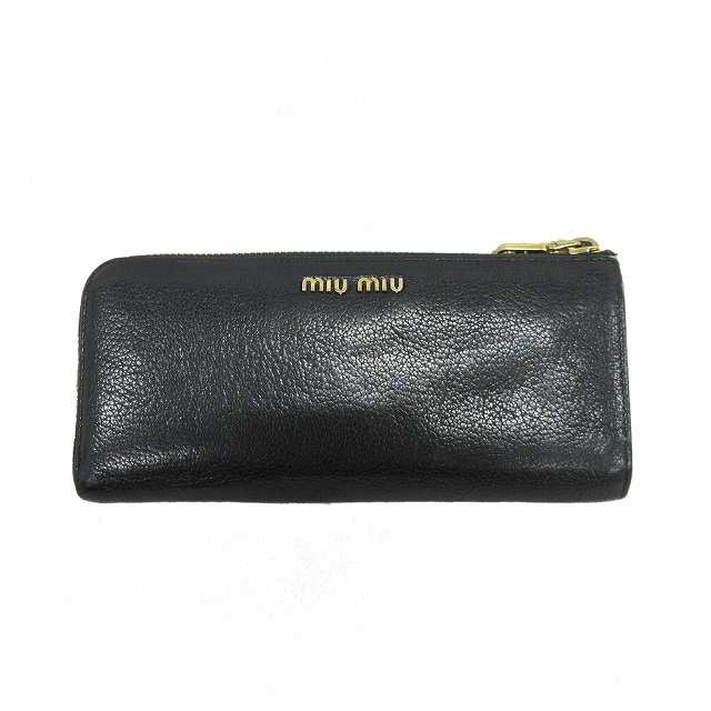 中古】ミュウミュウ miumiu ビジュー スタッズ 長財布 ロング