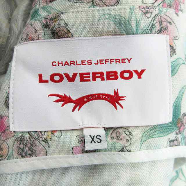 【中古】未使用品 20aw チャールズジェフリー ラバーボーイ Charles Jeffrey Loverboy フローラル リネン コート｜au  PAY マーケット