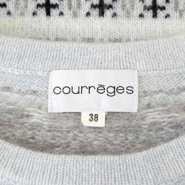 中古】美品 クレージュ courreges ウール ニット セーター カットソー