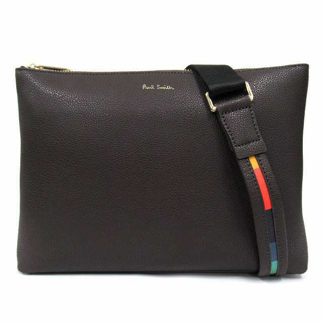 中古】未使用品 ポールスミス PAUL SMITH レザー ショルダーバッグ