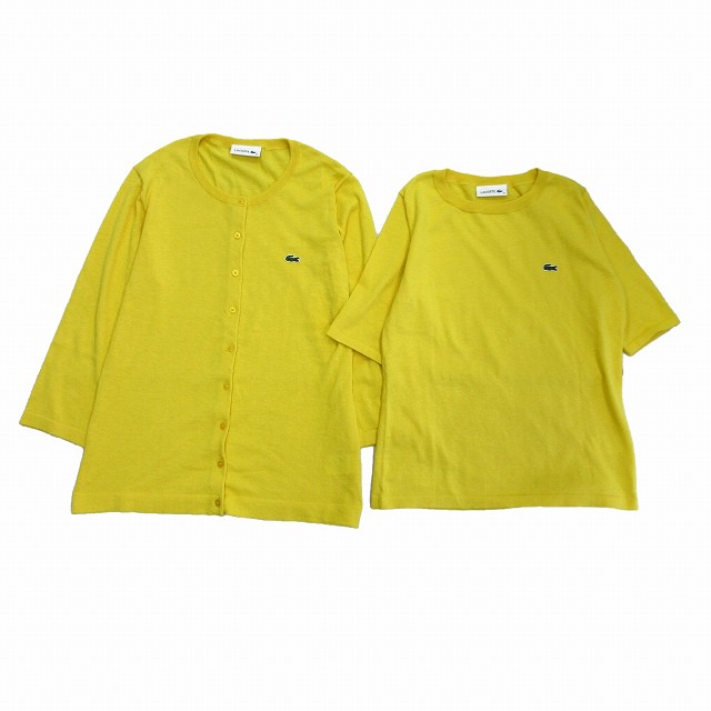 中古】美品 ラコステ LACOSTE アンサンブル ニット セーター