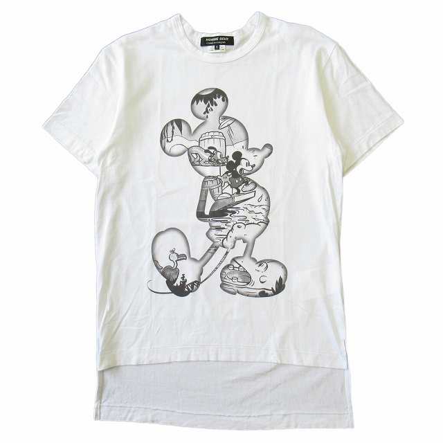 コムデギャルソンオムドゥ Tシャツ Disney ミッキー Mickey即