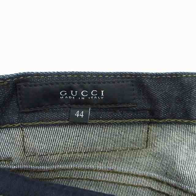 中古】美品 グッチ GUCCI デニム スリム パンツ ジーンズ ボタンフライ