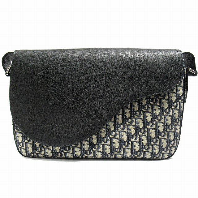 中古】美品 クリスチャンディオール Dior オブリーク サドル  