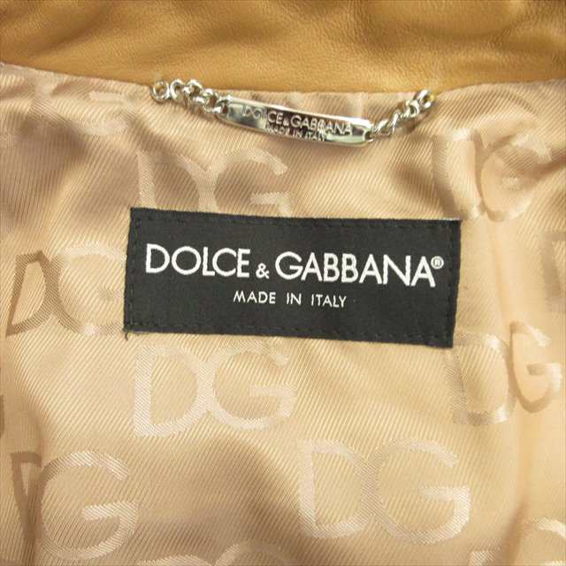 中古】ドルチェ&ガッバーナ ドルガバ DOLCE&GABBANA キルティング シングル ライダース ジャケット ブルゾン の通販はau PAY  マーケット - ブランド古着のベクトル | au PAY マーケット－通販サイト