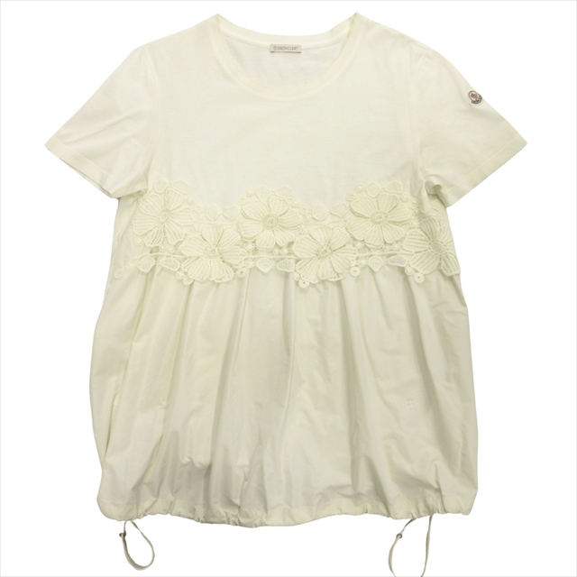 中古】18ss モンクレール MONCLER T-SHIRT GIROCOLLO フラワー