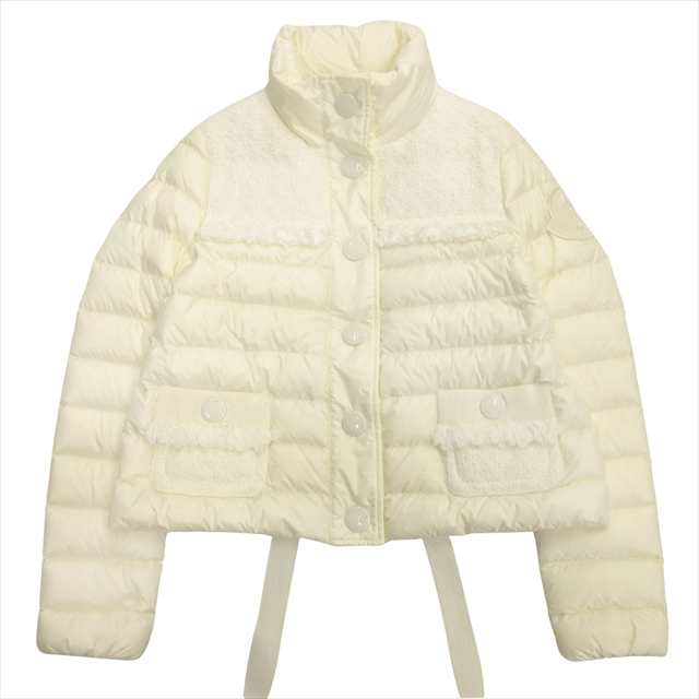 【中古】美品 20aw モンクレール MONCLER LUNAIRE ルナール ダウン ジャケット ブルゾン ツイード ナイロン 切替