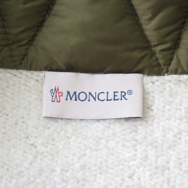 【中古】モンクレール MONCLER MAGLIA GILET 2way スウェット 切替 ダウン ベスト ジャケット ブルゾン フード L