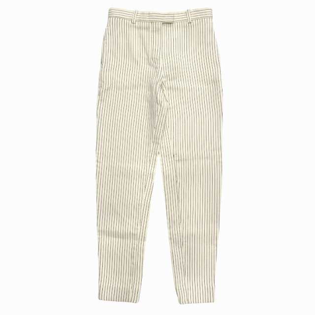 【中古】18aw ルイヴィトン LOUIS VUITTON ストライプ テーパード パンツ シルク ブレンド ウール 34 ★５