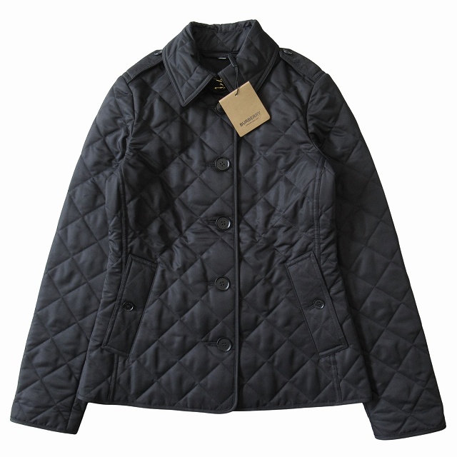 極美品 バーバリー キルティング中綿ジャケット シルク混 ノバチェック 38 Burberrys' バーバリー☆ノバチェック柄 中綿キルティング