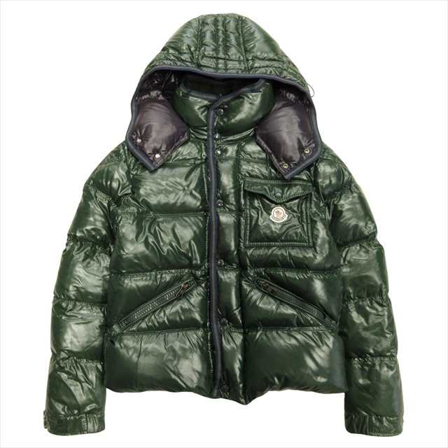 【中古】美品 モンクレール MONCLER ブランソン ダウン ジャケット BRANSON GIUBBOTTO ブルゾン ロゴ ワッペン