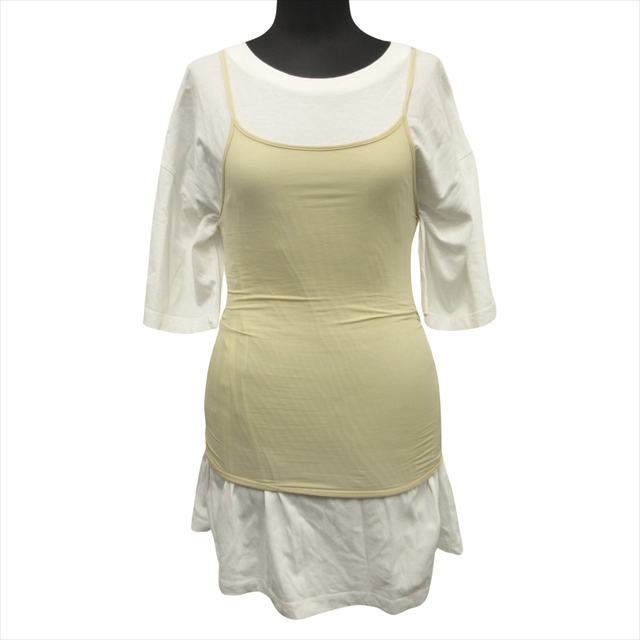 【中古】美品 23ss MM6 エムエムシックス メゾンマルジェラ Maison Margiela キャミソール レイヤード Tシャツ の通販は 16,060円