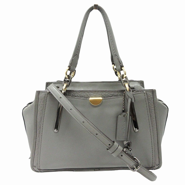 【中古】コーチ COACH ドリーマー ハンド バッグ ショルダー 2WAY かばん レザー 斜めがけ 33094 グレー レディースの通販は 4,590円