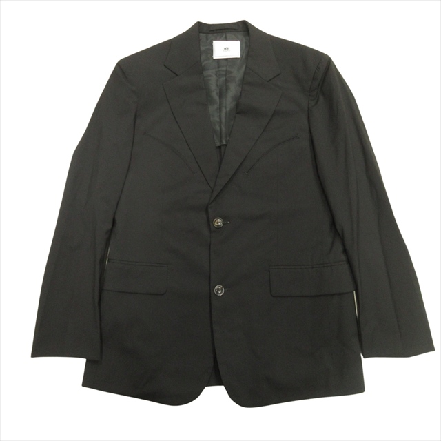 【中古】未使用品 14ss ソーイ SOE テーラード ジャケット ブレザー 無地 背抜き ウール 0 黒 ブラック メンズ の通販は 7,544円