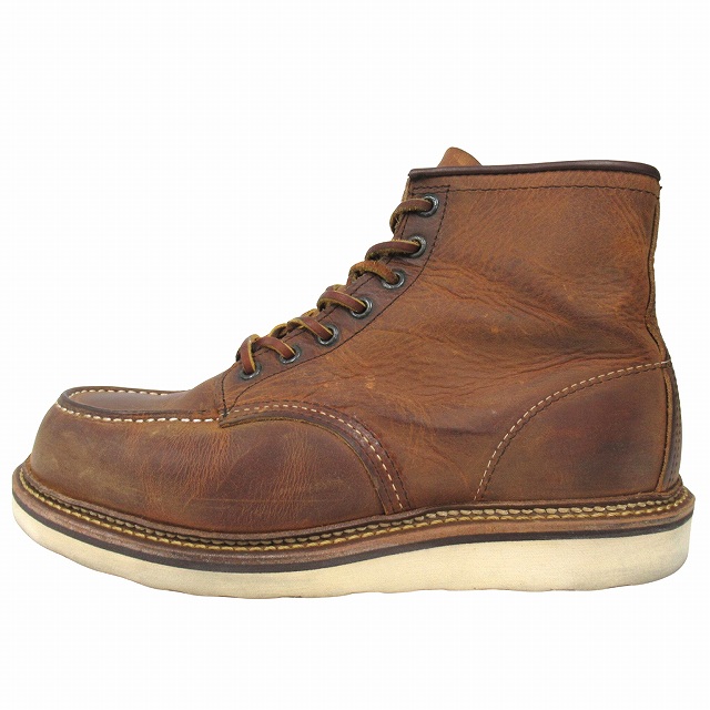 【中古】レッドウィング REDWING 1907 6インチ クラシックモック ワーク ブーツ シューズ カッパー ラフアンドタフの通販は 13,140円