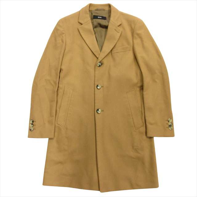 【中古】美品 ヒューゴボス HUGO BOSS メルトン ウール チェスター コート ジャケット ブルゾン スリムフィット 無地の通販は