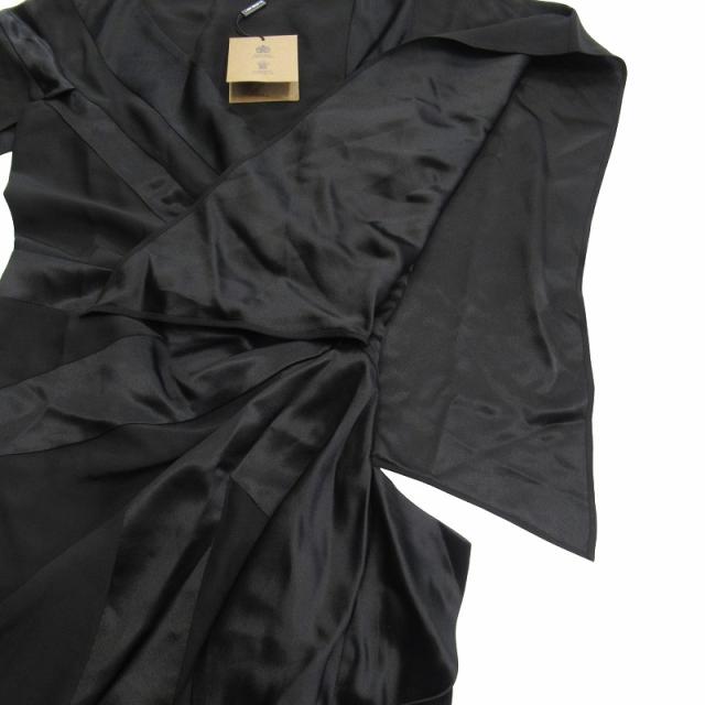 【中古】未使用品 21aw バーバリー ロンドン ユニオンフラッグ グラフィック ワンピース ドレス アシンメトリー▽７ 中古】未使用品 21aw バーバリー ロンドン ユニオンフラッグ