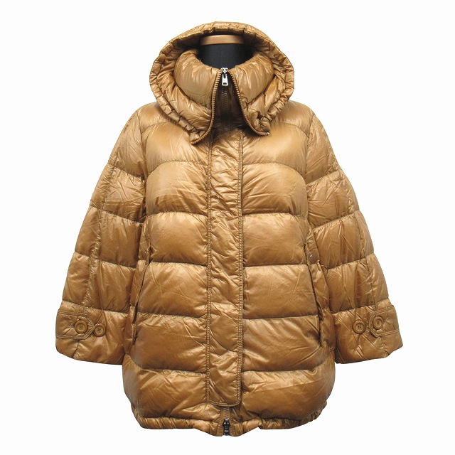 【中古】ヘルノ HERNO ライト ダウン ジャケット ブルゾン ボリュームネック 44 レディース の通販は
