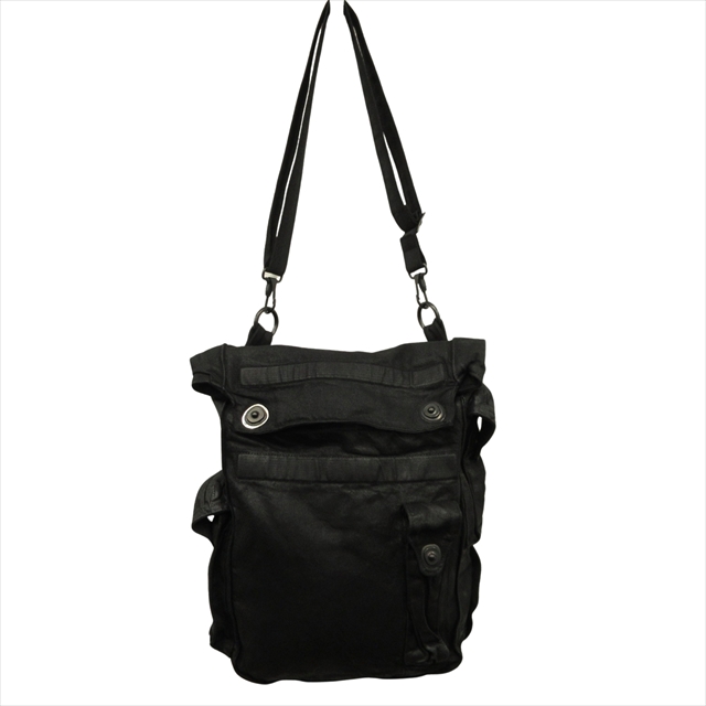 【中古】美品 24aw ユリウス JULIUS コーティング ガスマスク ショルダー バッグ 鞄 10oz デニム ミリタリー の通販は