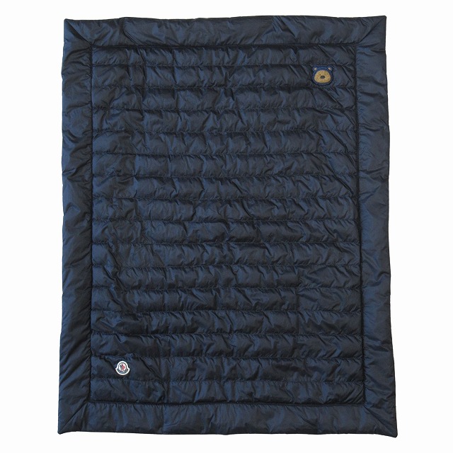 【中古】23AW モンクレール MONCLER BABYコレクション テディーベアパッチ ロゴ ダウン ブランケット おくるみ ◇９の通販は